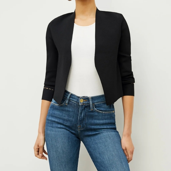 MM Lafleur Jackets & Blazers - M.M. Lafleur The Sant Ambroeus Jardigan Cardigan Stretchy Comfy Work Jacket Sz S